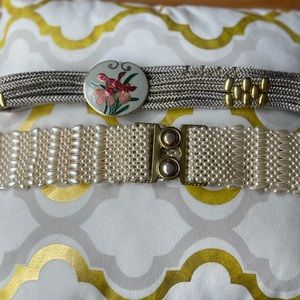 Vintage stretchy belts ( pearl belt sold)